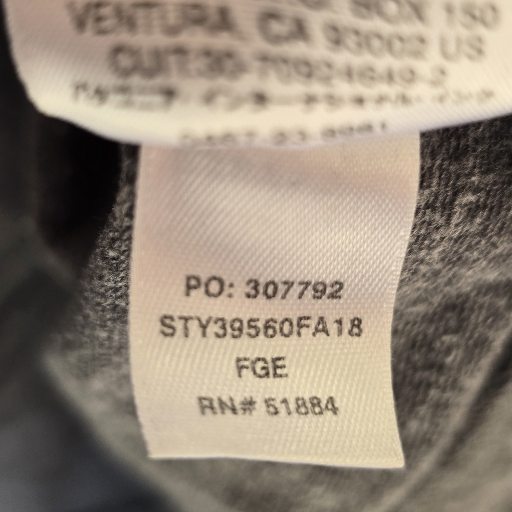 Patagonia Flying Fish Ahnya Full-Zip Hoodie Grey Size Medium 39560 FA18 - Picture 10 of 11